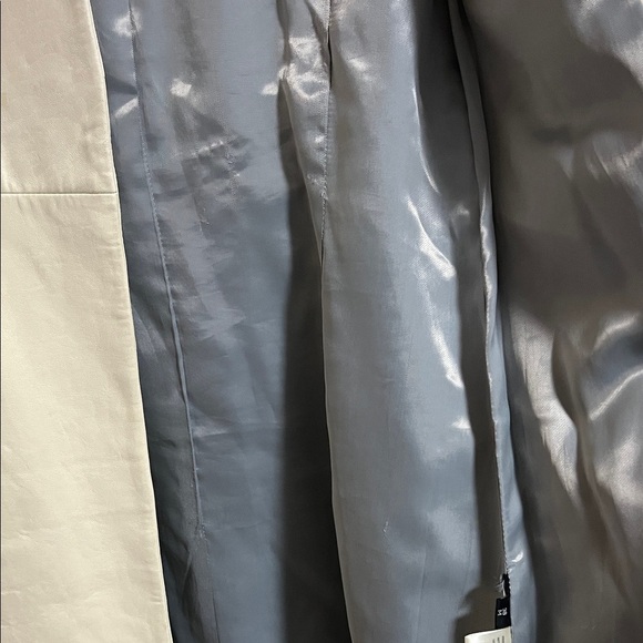 Italian Leather Off White Belted Coat - Picture 12 of 16